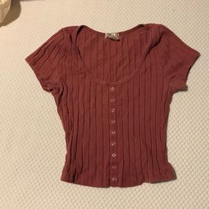 Dark pink top